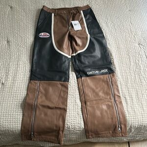 Brand new never worn Cactus Jack leather pants